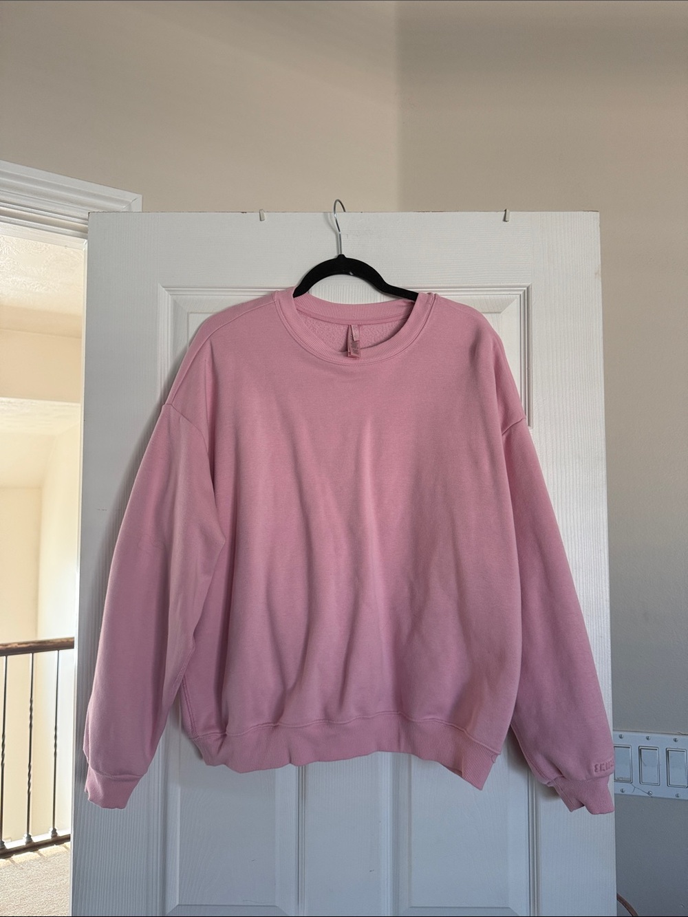 SKIMS Pink Crewneck Sweatshirt